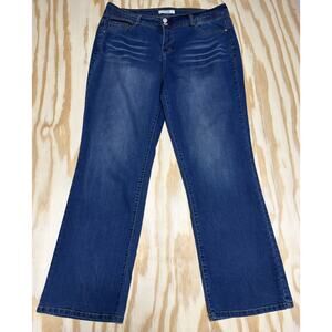 Angels Jeans Womens Bootcut Flap Pocket Y2K Size 14W 36x30
